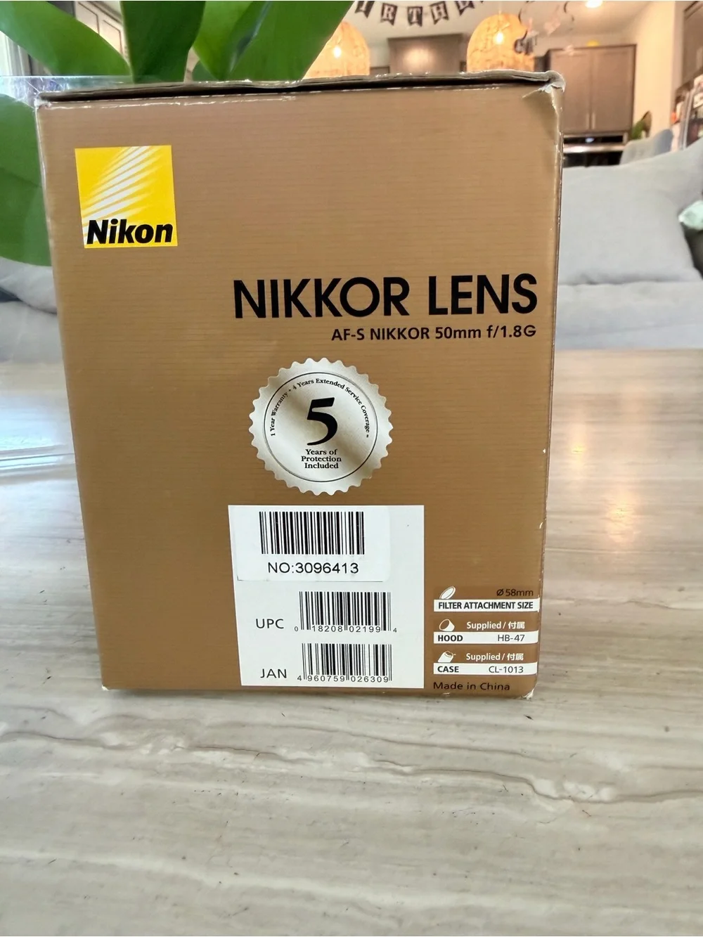 Nikon 50mm Prime Lens with Black w/ Lens Hood
